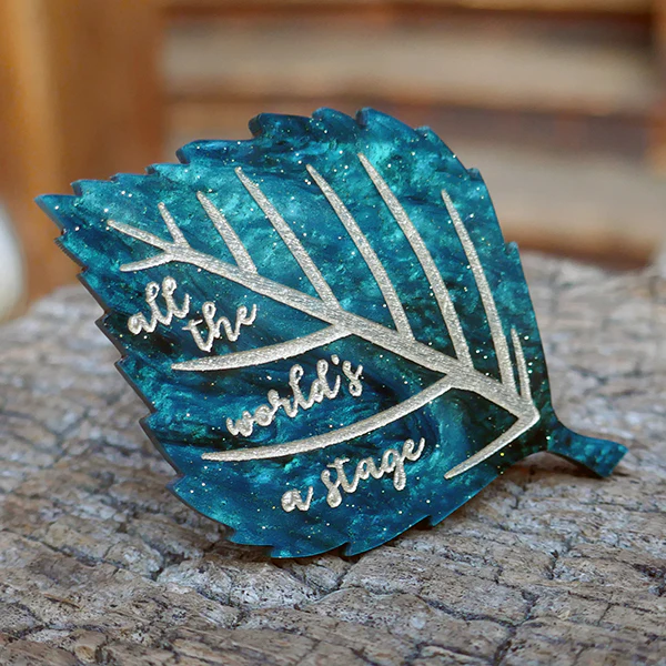 As You Like It Leaf Brooch (All the World's a Stage) - Image 3