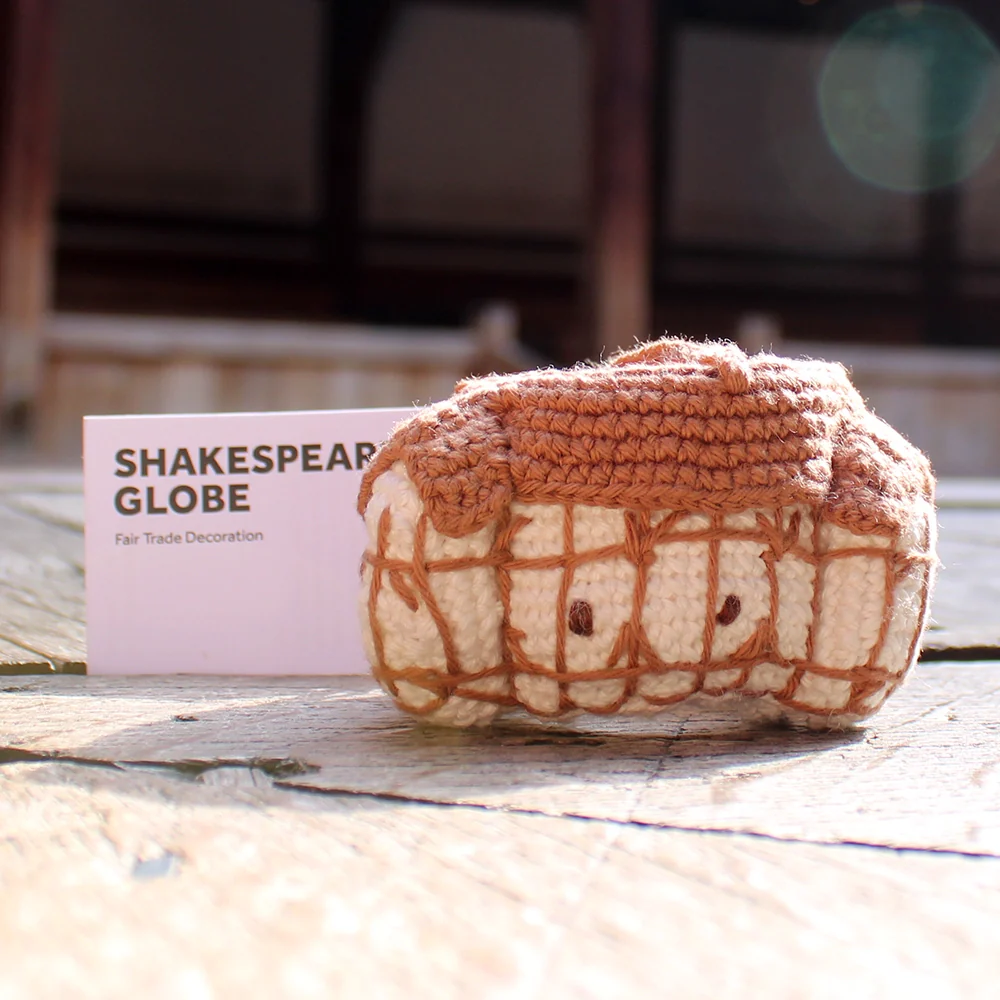 Fair Trade Crocheted Globe Theatre Decoration - Image 5