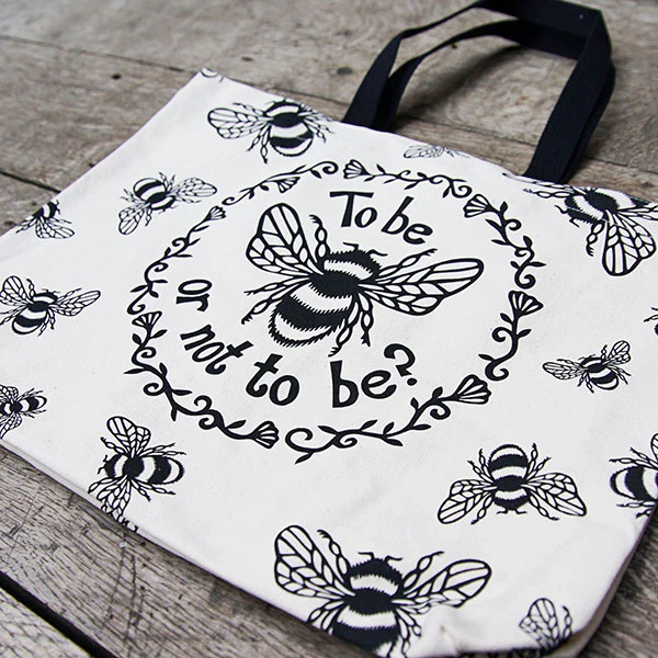Hamlet Tote Bag (To Bee or Not to Bee) - Image 4
