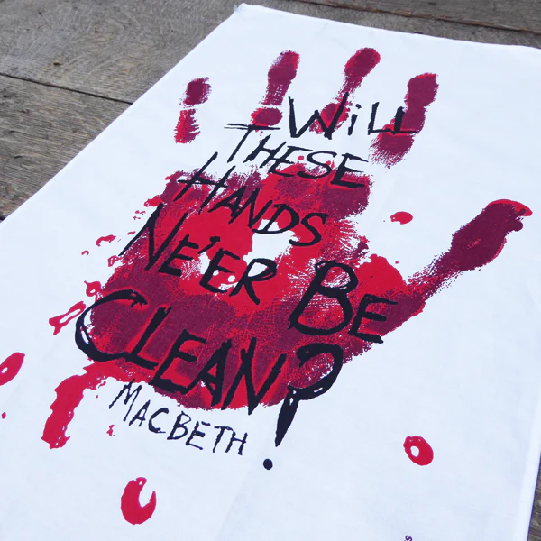 Macbeth Tea Towel (Will These Hands Ne'er Be Clean) - Image 3