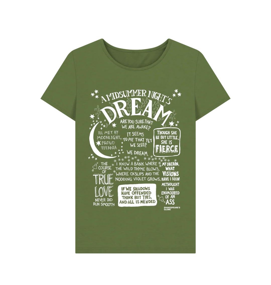 A Midsummer Night's Dream Organic Women's T-shirt (Quotes) - Image 6