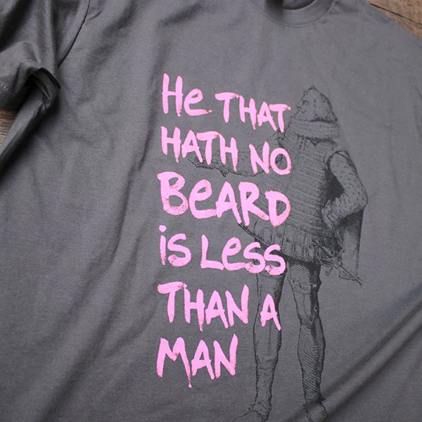 Much Ado About Nothing Organic T-shirt (Beard) - Image 3