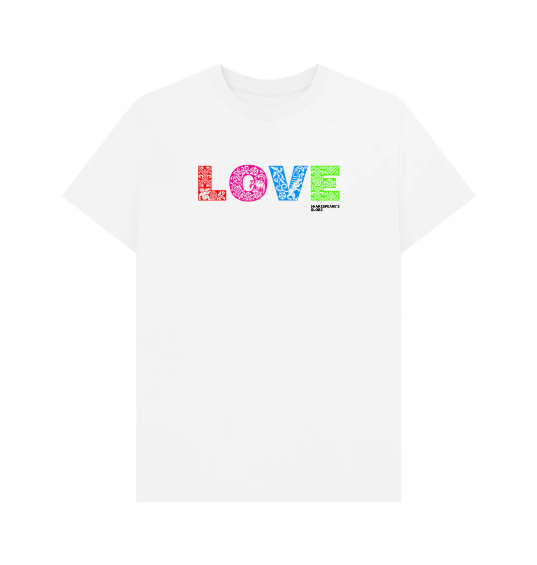 Rainbow Love Organic T-shirt - Image 3