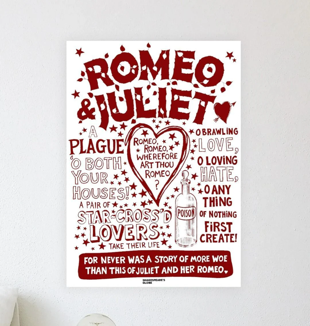 Romeo & Juliet Quotes Art Print - Image 2
