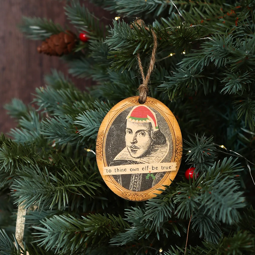 Shakespeare Wooden Decoration (To Thine Own Elf be True) - Image 3