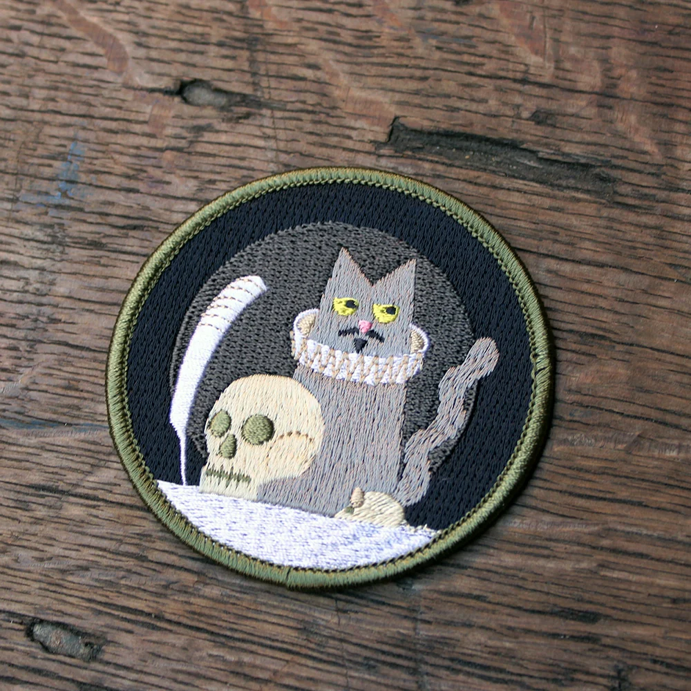 Shakespeare's Cat Sew-on Patch (Tybalt, Prince of Cats) - Image 3