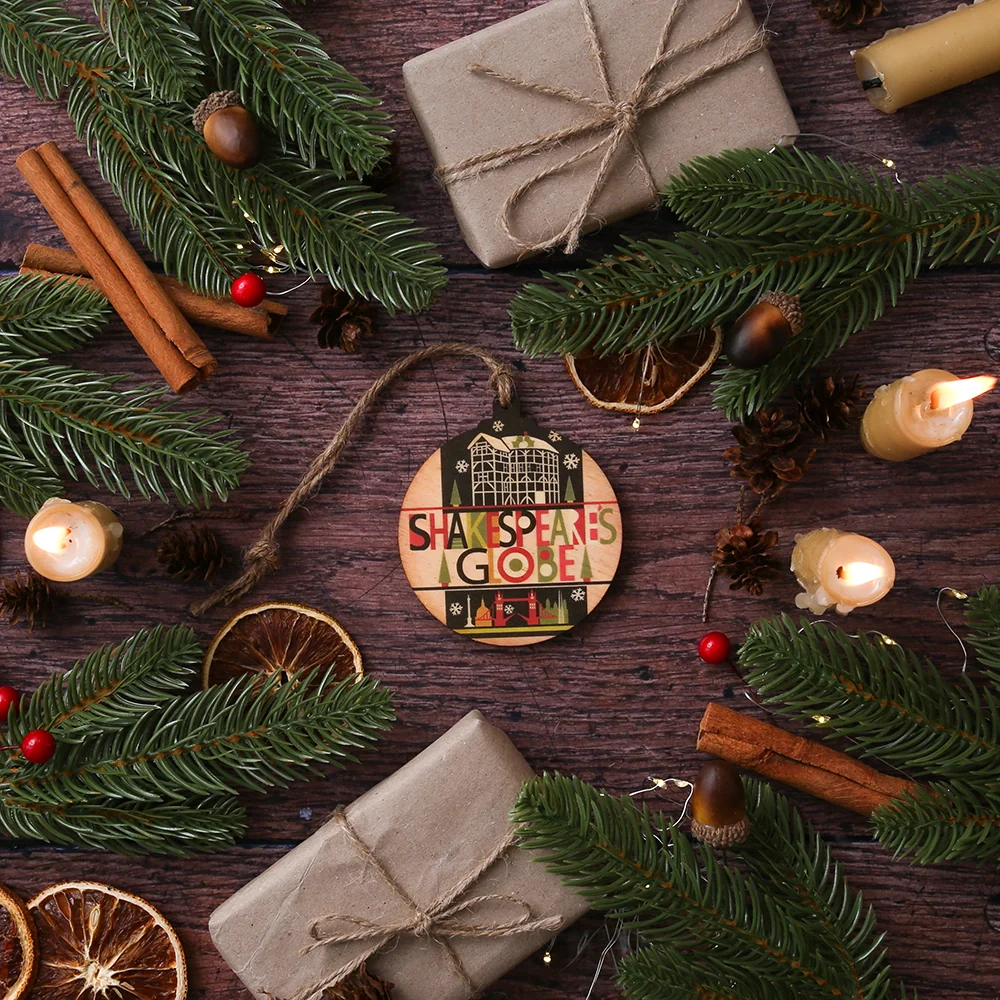Shakespeare's Globe Wooden Decoration (Skyline) - Image 3