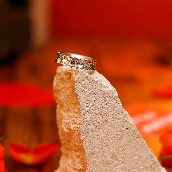 Silver Rose Posey Ring - Image 3