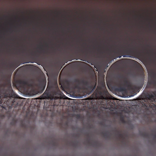 Silver Rose Posey Ring - Image 6