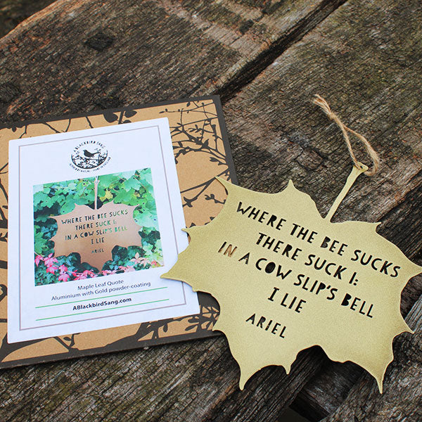 The Tempest Leaf Quote (Where the Bee Sucks) - Image 3